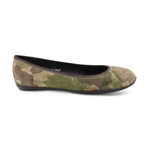 Ballerine in camoscio camouflage