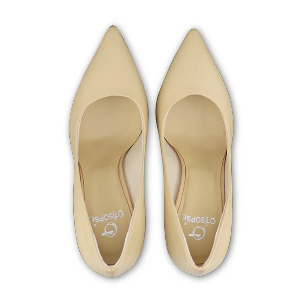 Decollète pelle nocciola tacco 90 - immagine 4