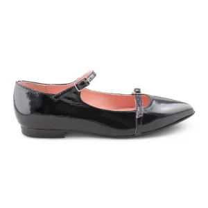 Flat shoes Imma nere in naplak