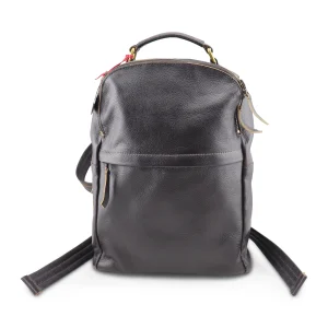 Zaino in pelle bottolato testa di moro