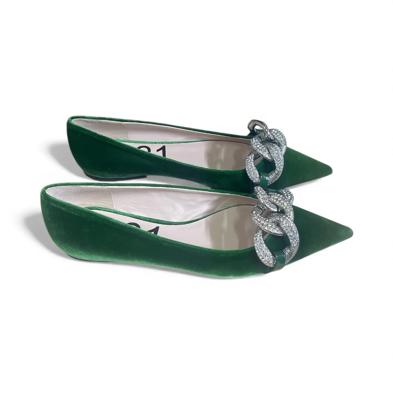Ballerine donna "N.21" 21ICPXNV12040-X071 Collezione Autunno/Inverno 2025/2026 - Verde - immagine 5