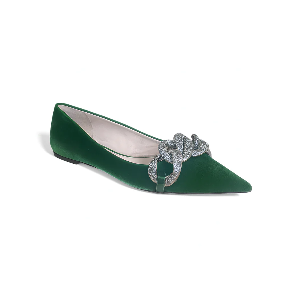 Ballerine donna "N.21" 21ICPXNV12040-X071 Collezione Autunno/Inverno 2025/2026 - Verde - immagine 3