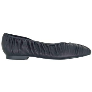 Ballerine in pelle nera plissè Donna 595Z10VK 03