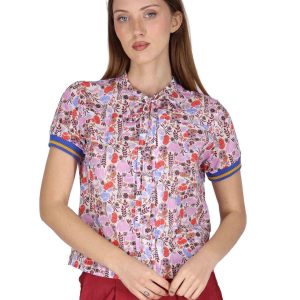Camicie Ribbon Blouse in cotone rosso a fantasia Donna JABCM0001-F1395-1229 85