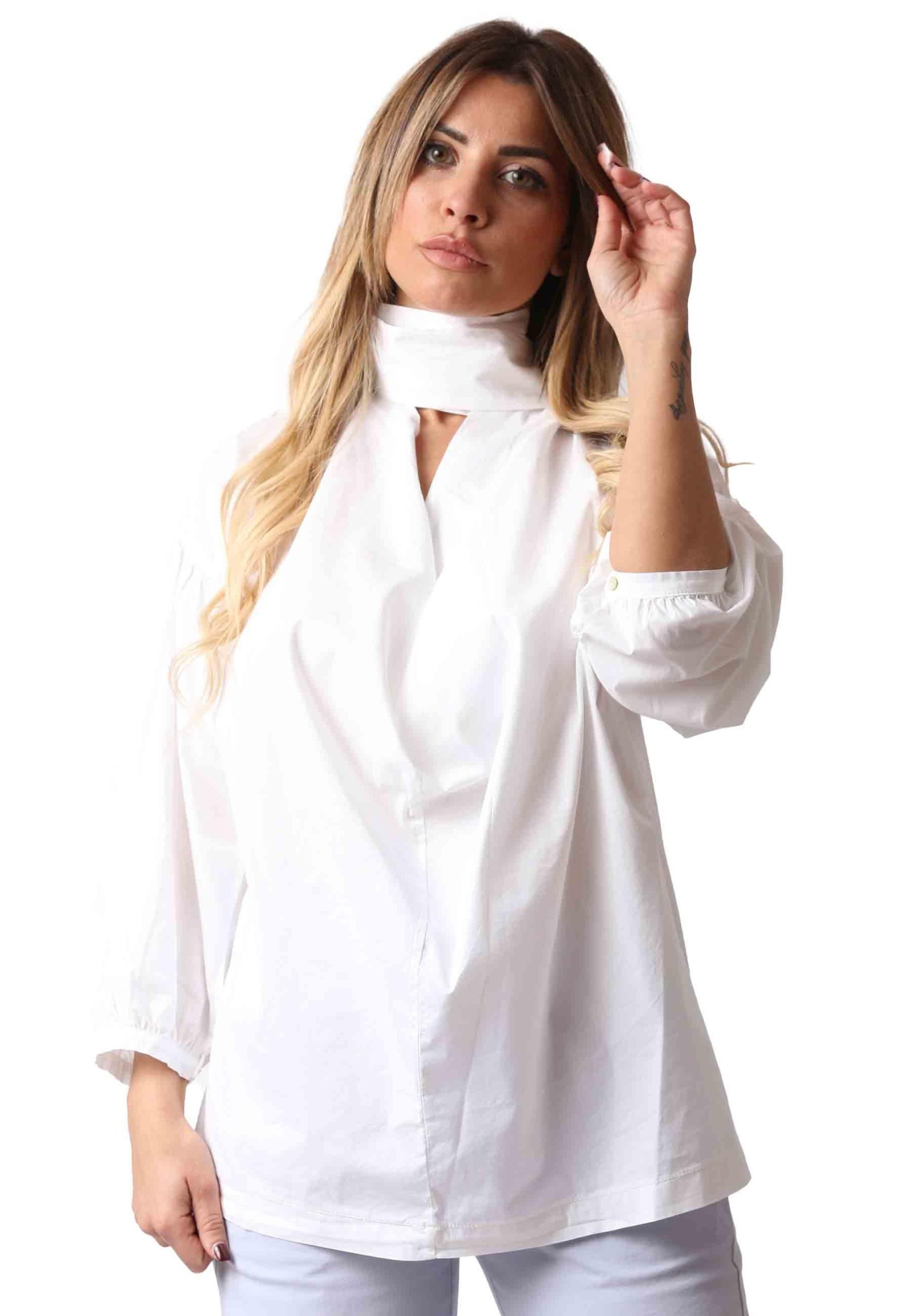 Camicia donna Cuscus in cotone bianco Donna CUSCUS 100 - immagine 3