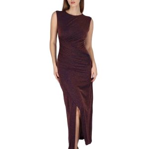 Abiti Long Draped in jersey blu Donna JABAB0001-F1485-1260 6008