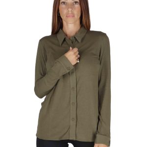Camicie in jersey verde Donna JABCM0025-F1050 7020