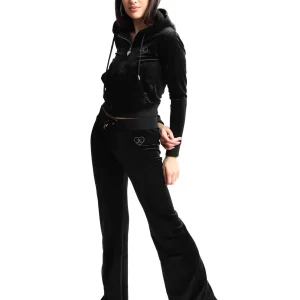 Felpe donna Rodeo Robertson in tessuto nero con cappuccio e zip Donna VEJB70312WPF J00