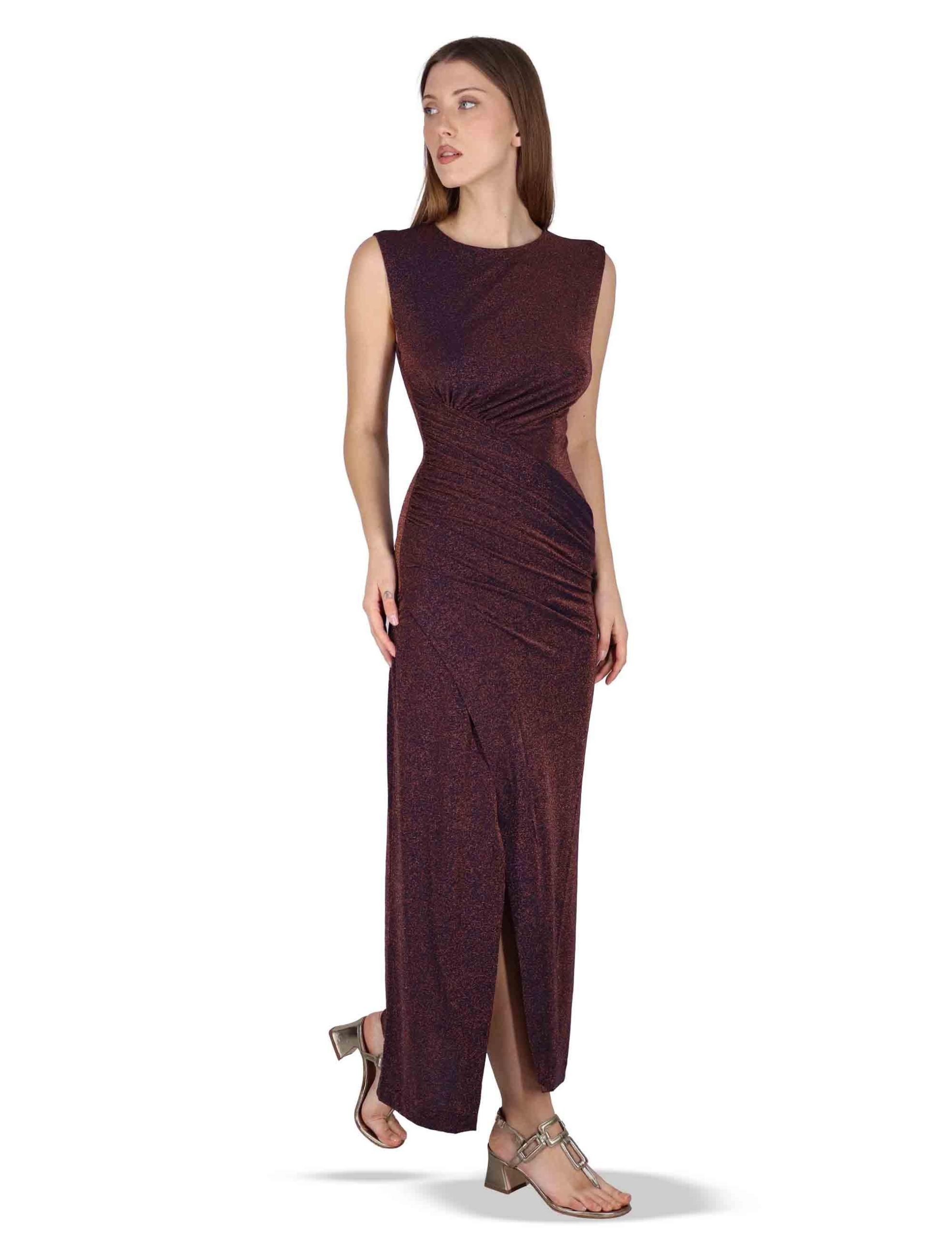 Abiti Long Draped in jersey blu Donna JABAB0001-F1485-1260 6008 - immagine 3